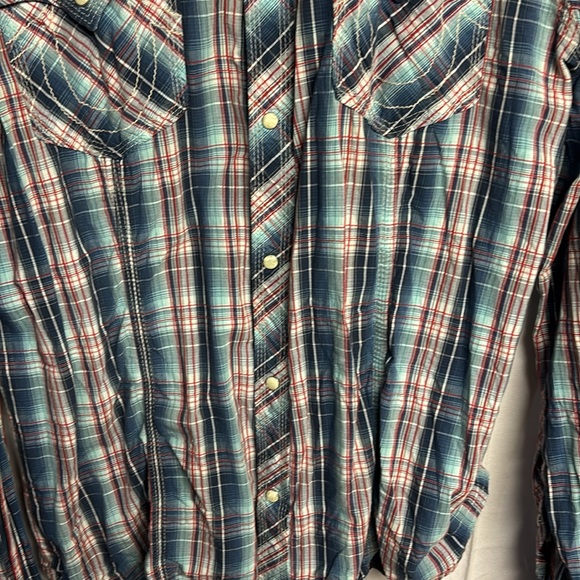 True Religion Men’s Plaid  Button Down Shirt Size XXXL - Picture 7 of 11